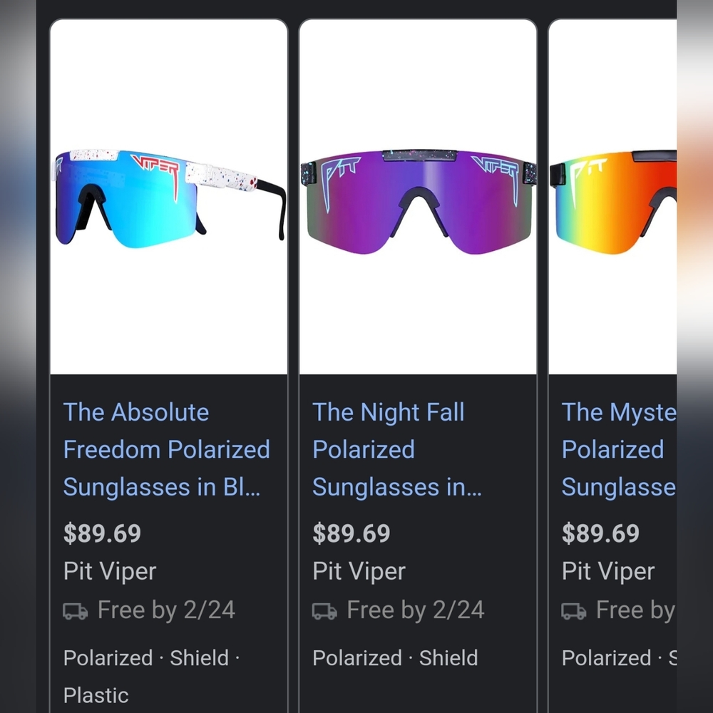 Pit Viper polarized sunglasses